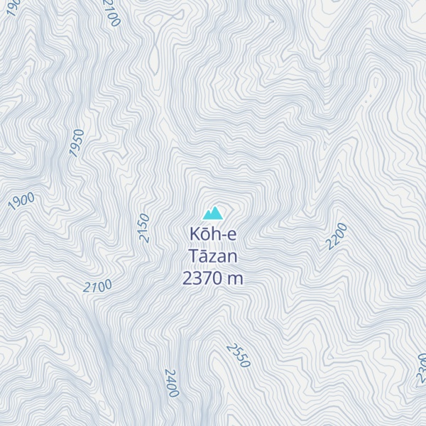 Map of Kōh-e Tāzan