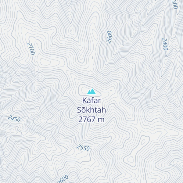 Map of Kāfar Sōkhtah