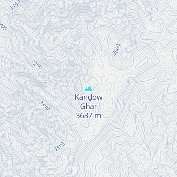 Map of Kanḏow Ghar
