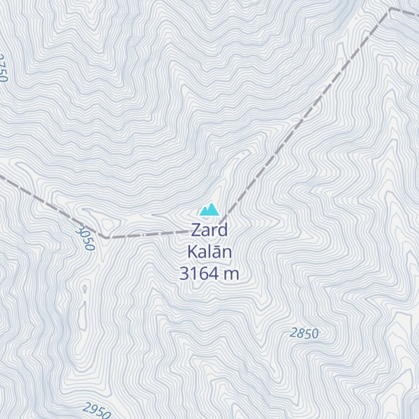 Map of Zard Kalān