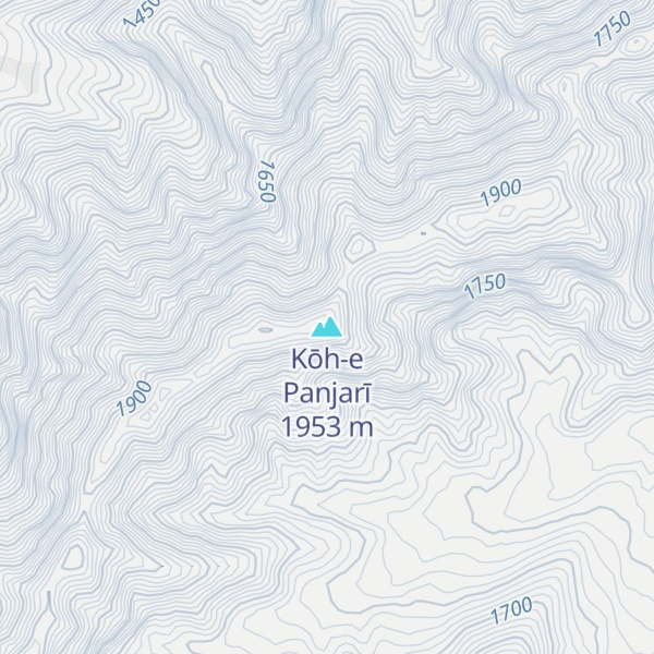 Map of Kōh-e Panjarī