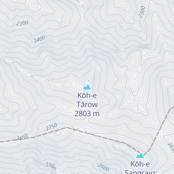 Map of Kōh-e Tārow