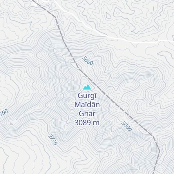 Map of Gurgī Maīdān Ghar