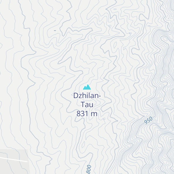 Map of Dzhilan-Tau