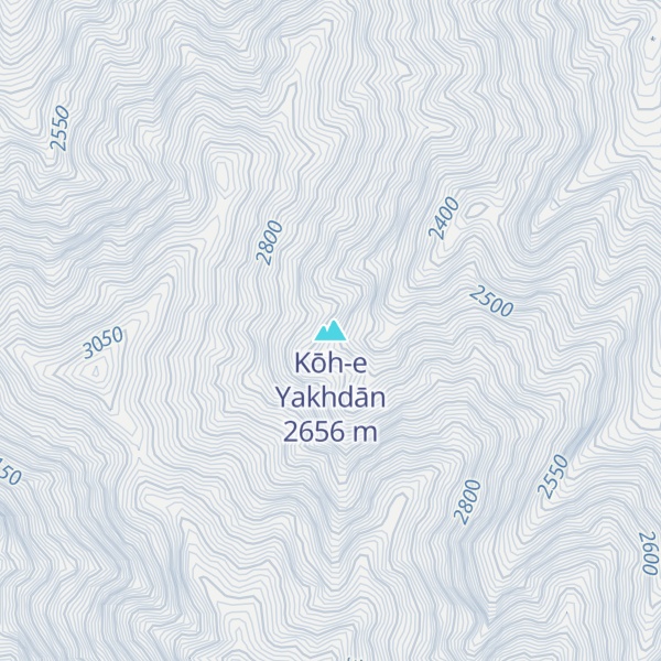 Map of Kōh-e Yakhdān