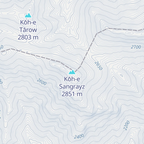 Map of Kōh-e Sangrayz