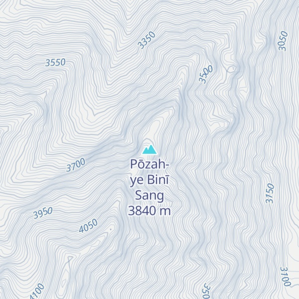 Map of Pōzah-ye Binī Sang