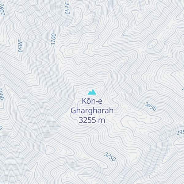 Map of Kōh-e Ghargharah