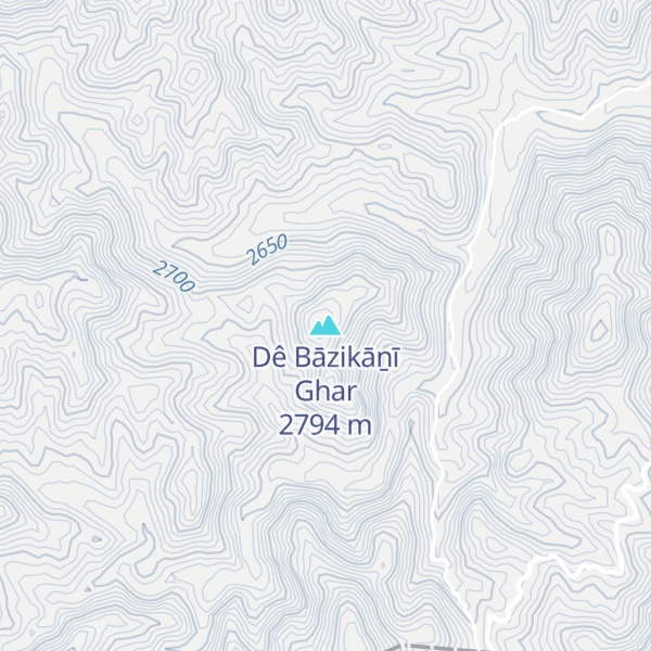 Map of Dê Bāzikāṉī Ghar
