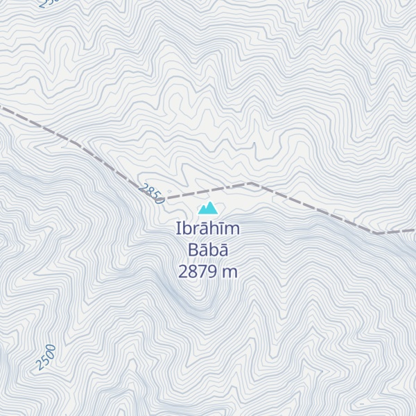 Map of Ibrāhīm Bābā