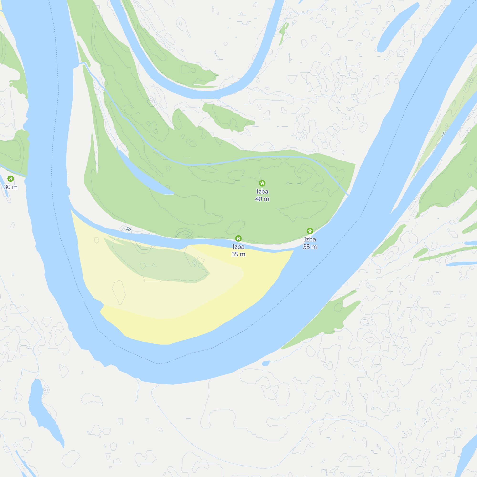 Izba map