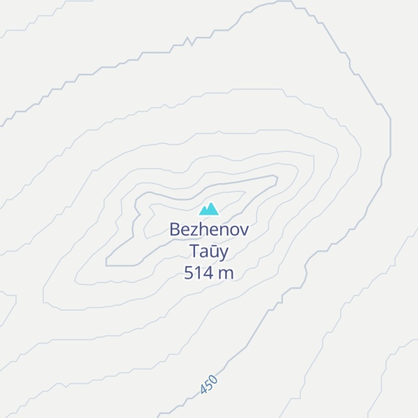 Map of Bezhenov Taūy
