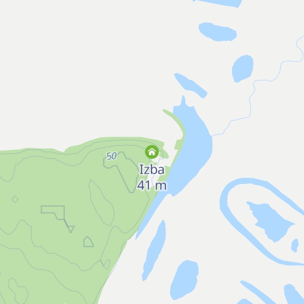 Map of Izba