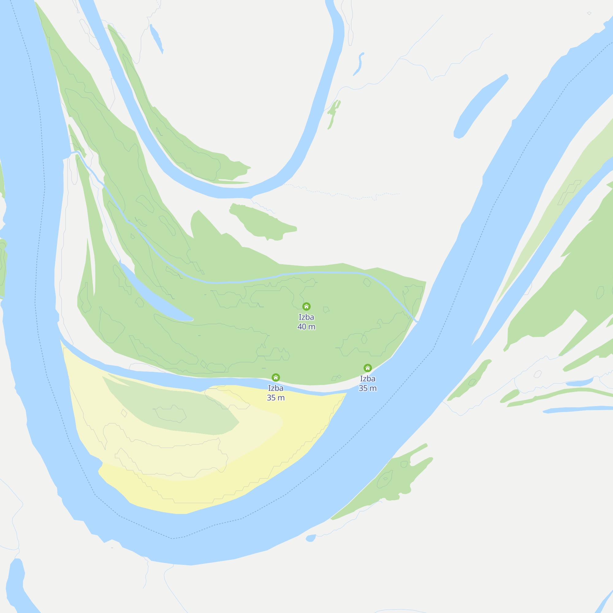 Izba map