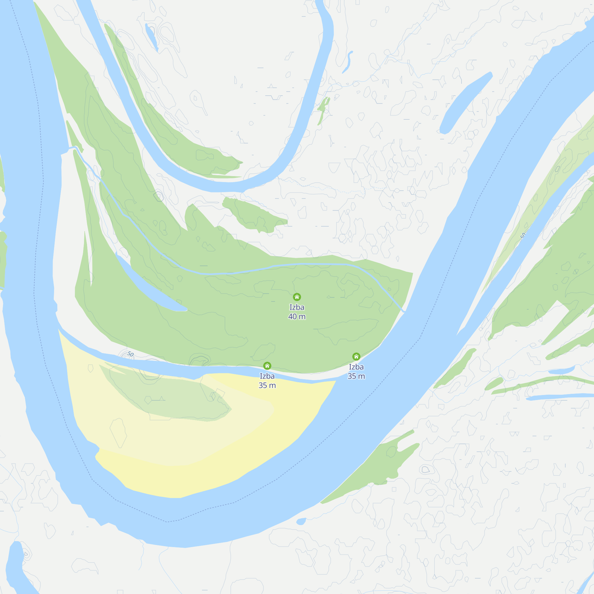 Izba map