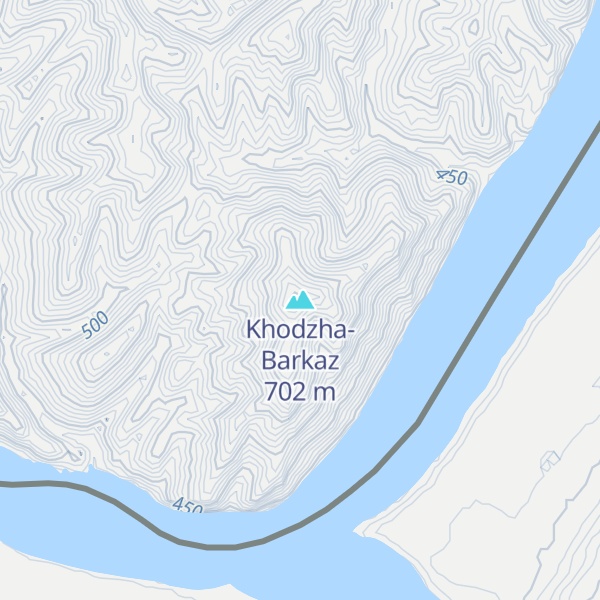 Map of Khodzha-Barkaz