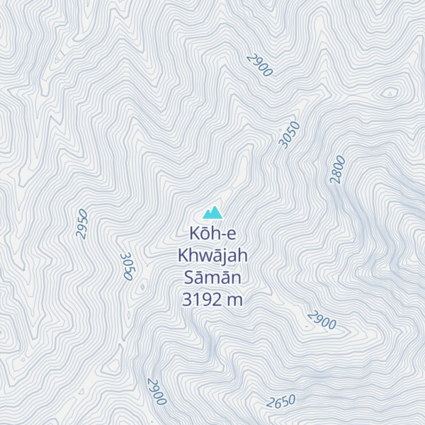 Map of Kōh-e Khwājah Sāmān