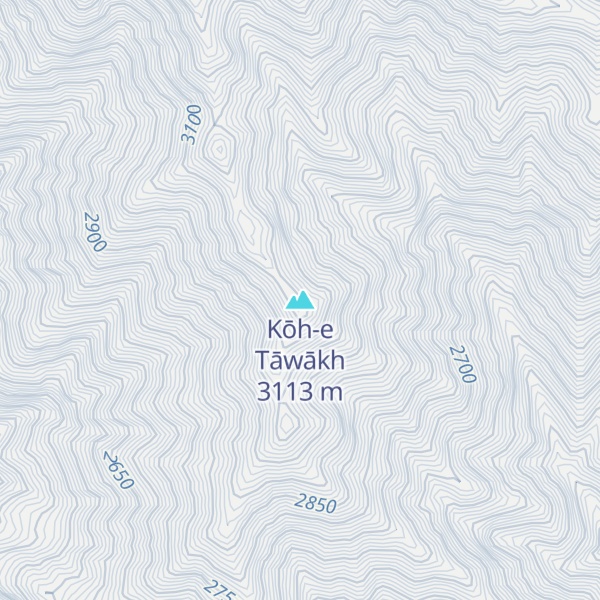 Map of Kōh-e Tāwākh