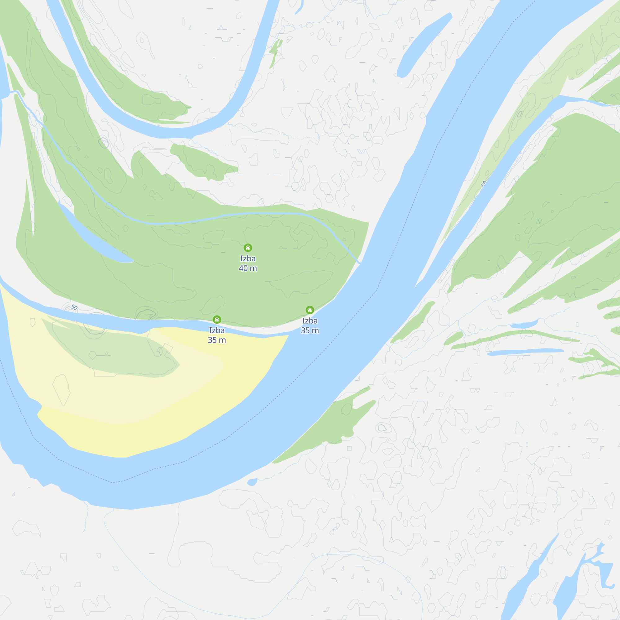 Izba map
