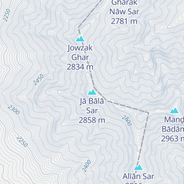 Map of Jā Bālā Sar