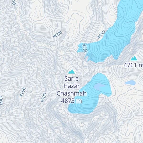 Map of Sar-e Hazār Chashmah