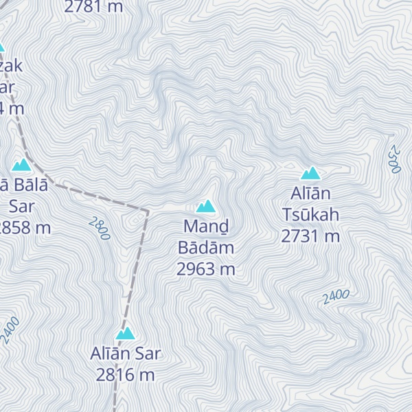 Map of Manḏ Bādām
