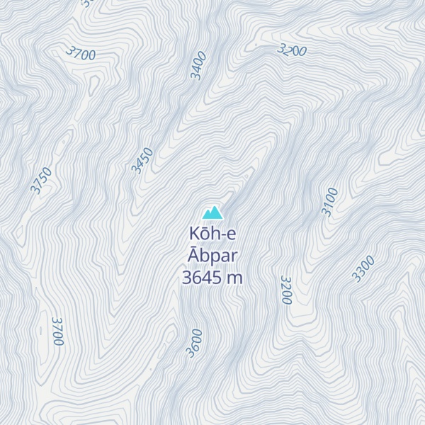 Map of Kōh-e Ābpar