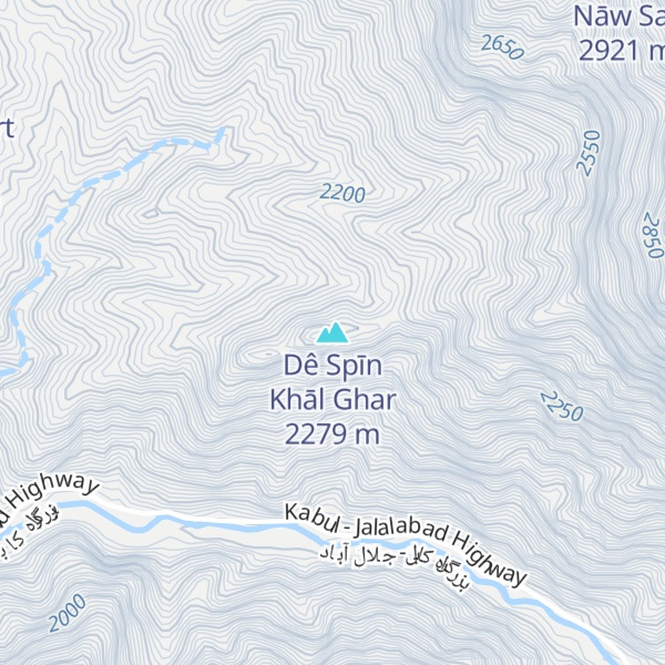 Map of Dê Spīn Khāl Ghar