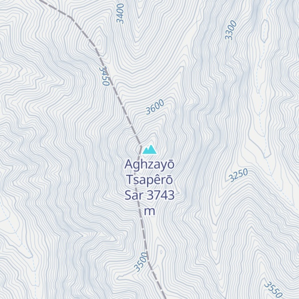 Map of Aghzayō Tsapêrō Sar