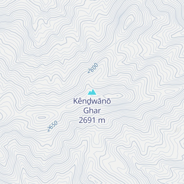 Map of Kênḏwānō Ghar