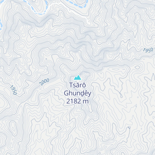 Map of Tsārō Ghunḏêy
