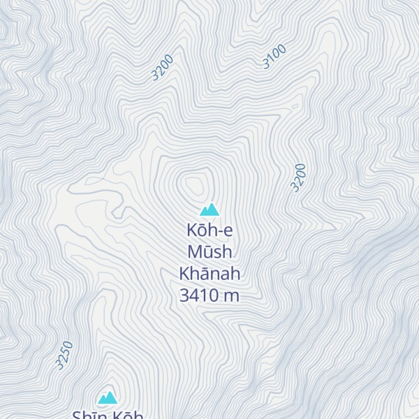 Map of Kōh-e Mūsh Khānah