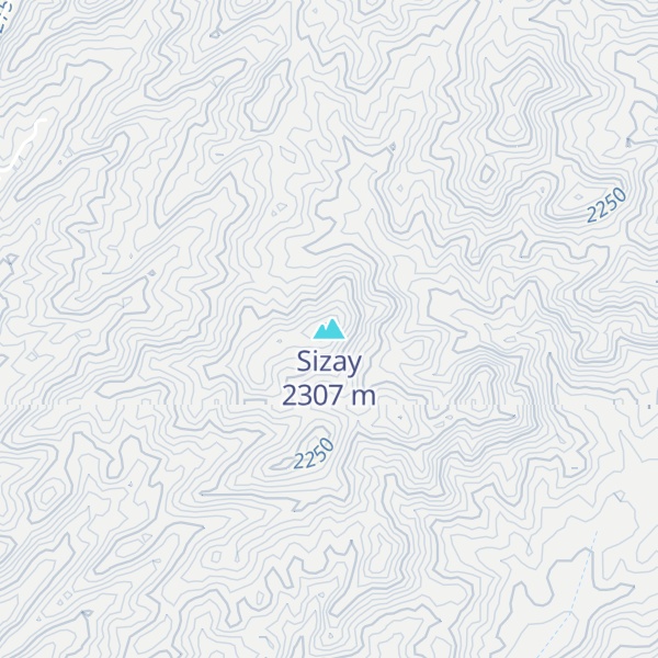 Map of Sizay