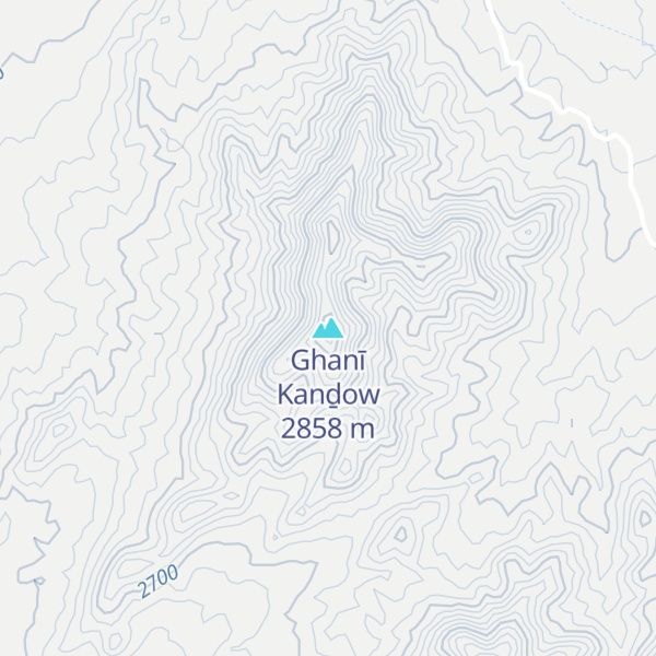 Map of Ghanī Kanḏow