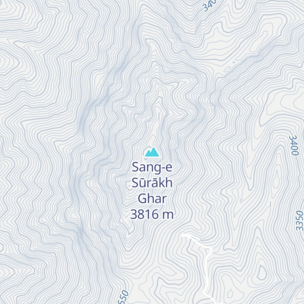 Map of Sang-e Sūrākh Ghar