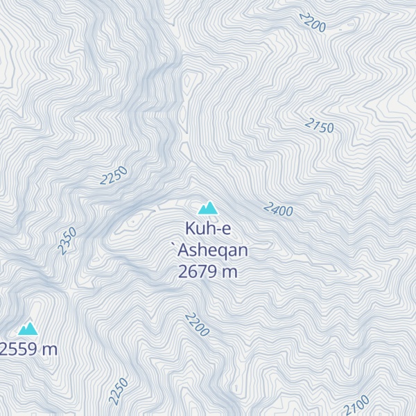 Map of Kuh-e `Asheqan