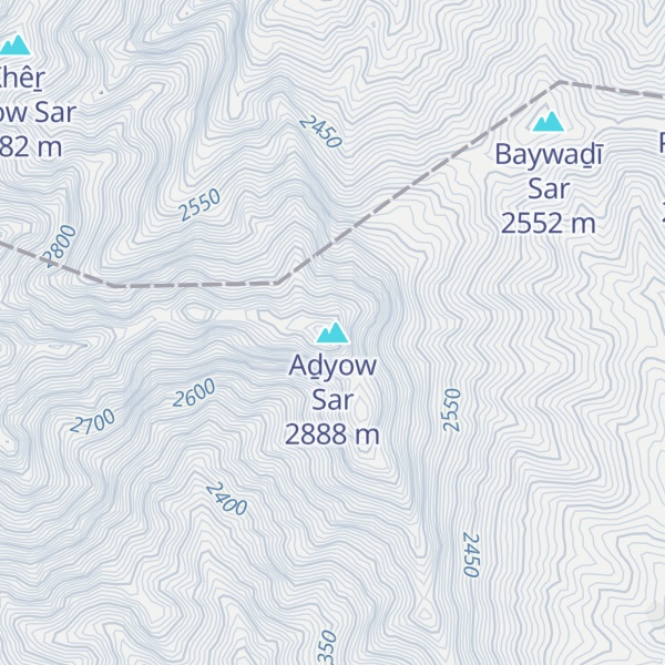 Map of Aḏyow Sar