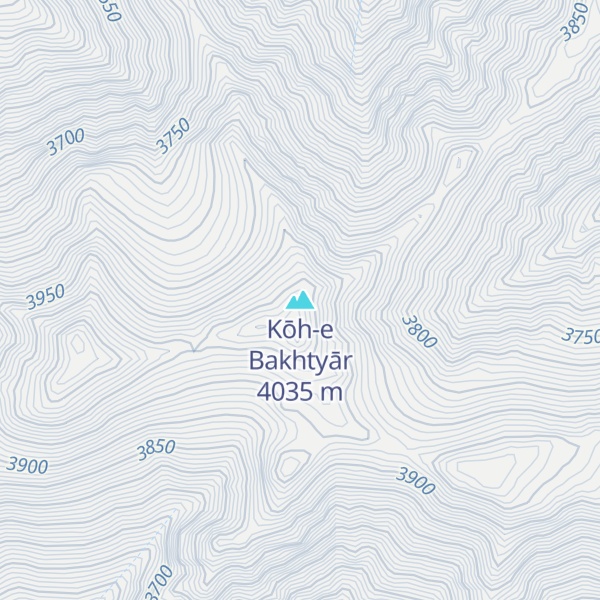 Map of Kōh-e Bakhtyār