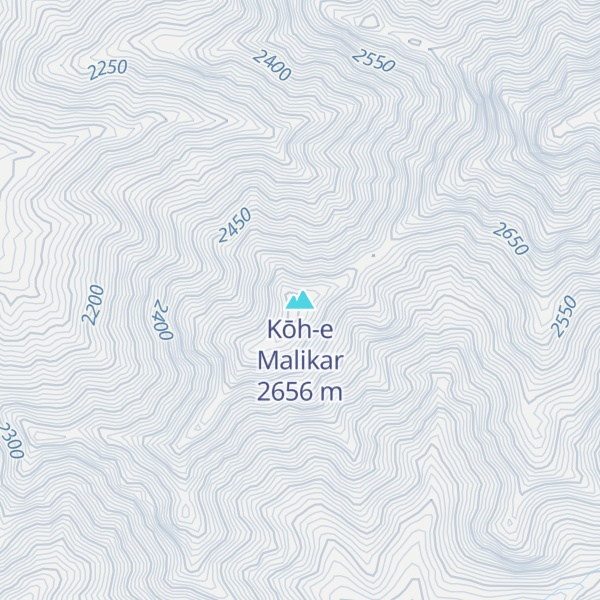 Map of Kōh-e Malikar