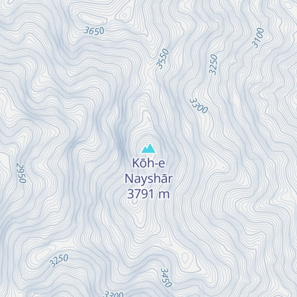 Map of Kōh-e Nayshār