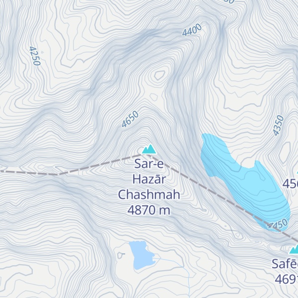 Map of Sar-e Hazār Chashmah