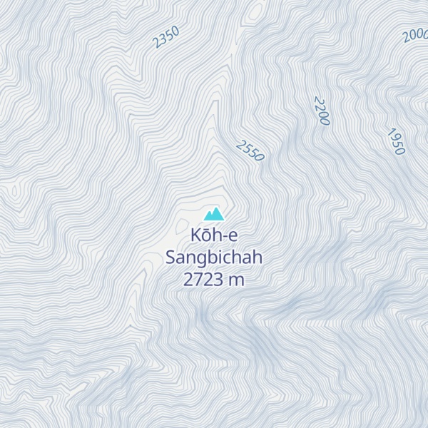 Map of Kōh-e Sangbichah