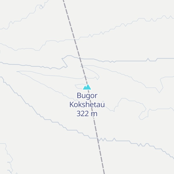 Map of Bugor Kokshetau