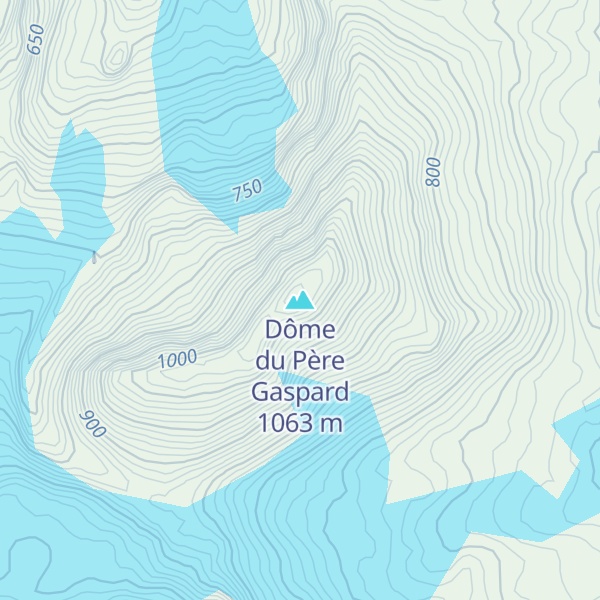 Map of Dôme du Père Gaspard