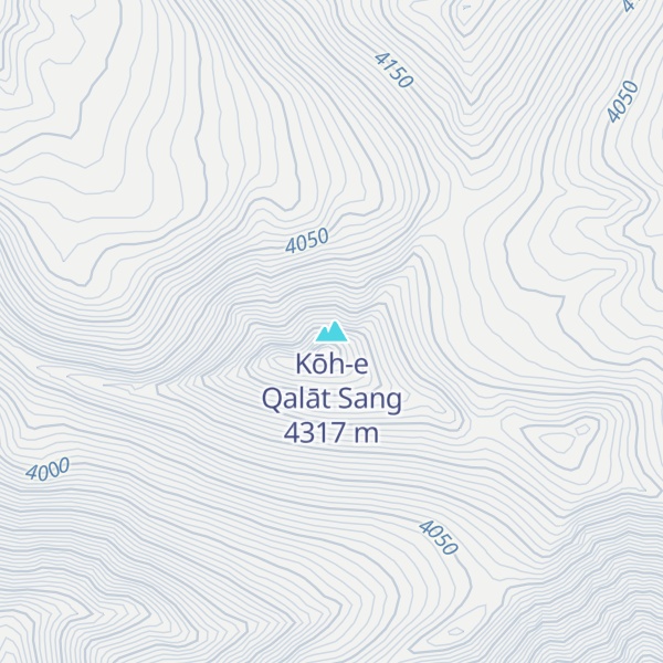 Map of Kōh-e Qalāt Sang