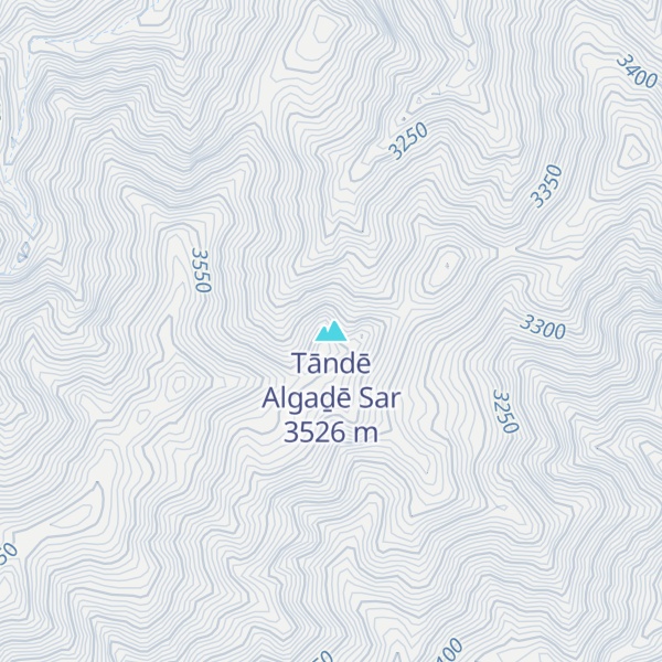 Map of Tāndē Algaḏē Sar