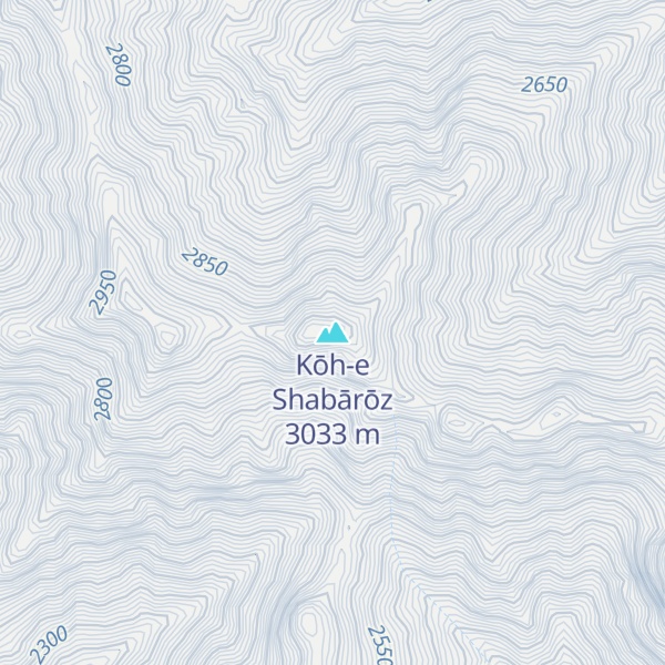 Map of Kōh-e Shabārōz