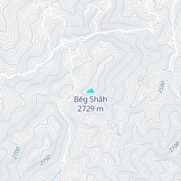 Map of Bēg Shāh