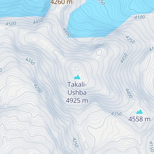Map of Takali-Ushba
