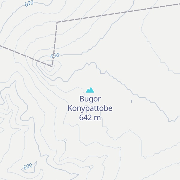 Map of Bugor Konypattobe